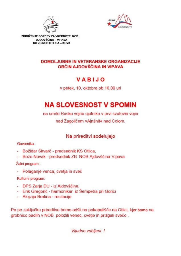 SLOVESNOST NA AJNŠNITU